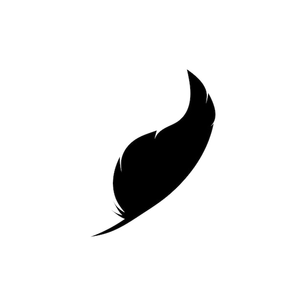 Vecteur le modèle de logo de l'icône de plume
