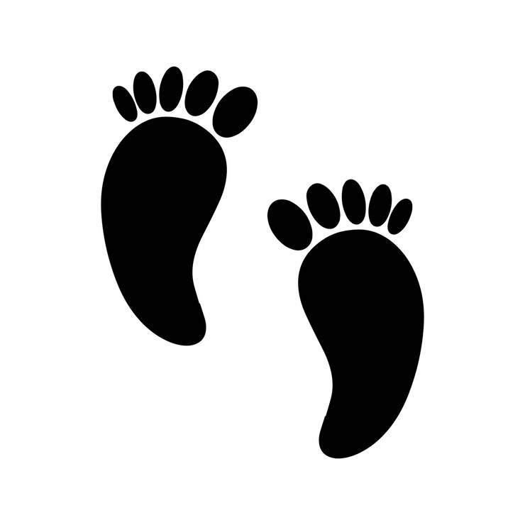 Vecteur modèle de logo d'icône pour les soins des pieds et des chevilles