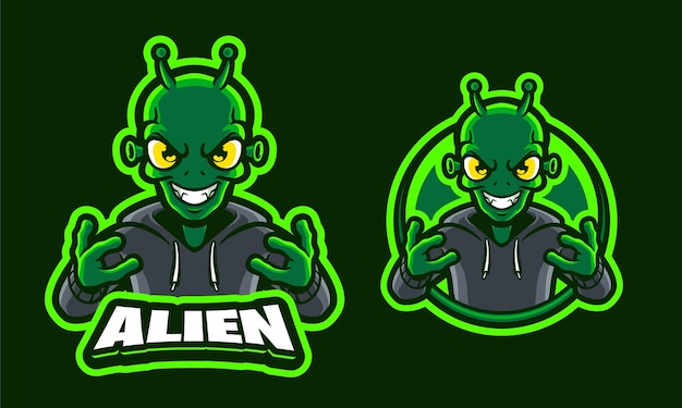 Modèle De Logo Illustration Alien