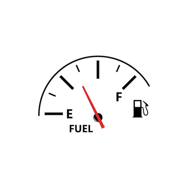 Modèle De Logo D'indicateur De Carburant D'illustration Vectorielle