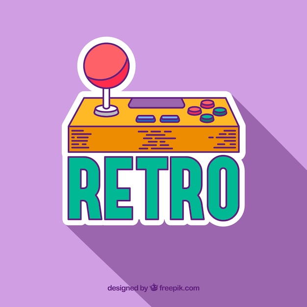 Modèle De Logo De Jeu Vidéo Avec Style Rétro