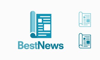 Modèle de logo de journal moderne, best news logo template designs vector illustration