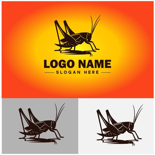 Le Modèle De Logo Katydid Est Un Modèle D'icône D'art Vectoriel Pour L'icône De La Marque D'entreprise.