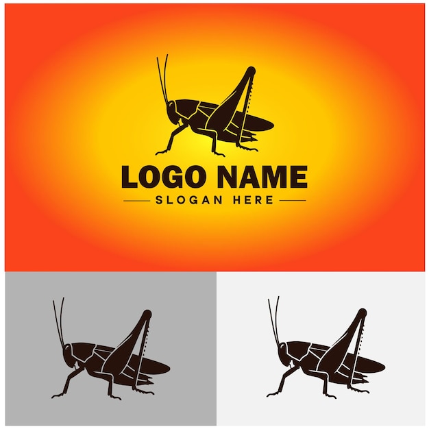 Le Modèle De Logo Katydid Est Un Modèle D'icône D'art Vectoriel Pour L'icône De La Marque D'entreprise.