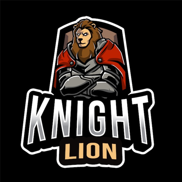 Modèle De Logo Knight Lion Esport