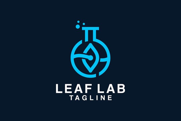 Vecteur le modèle de logo des laboratoires leaf est un concept créatif premium vector