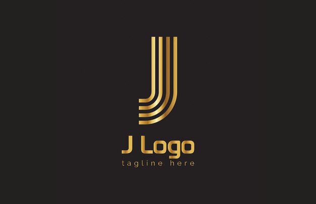 Vecteur modèle de logo de la lettre j