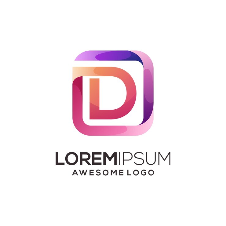 Modèle de logo lettre d