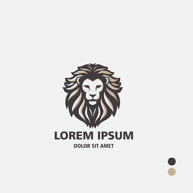 Modèle De Logo Lion