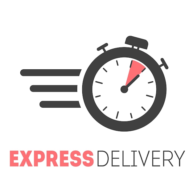 Modèle de logo de livraison express