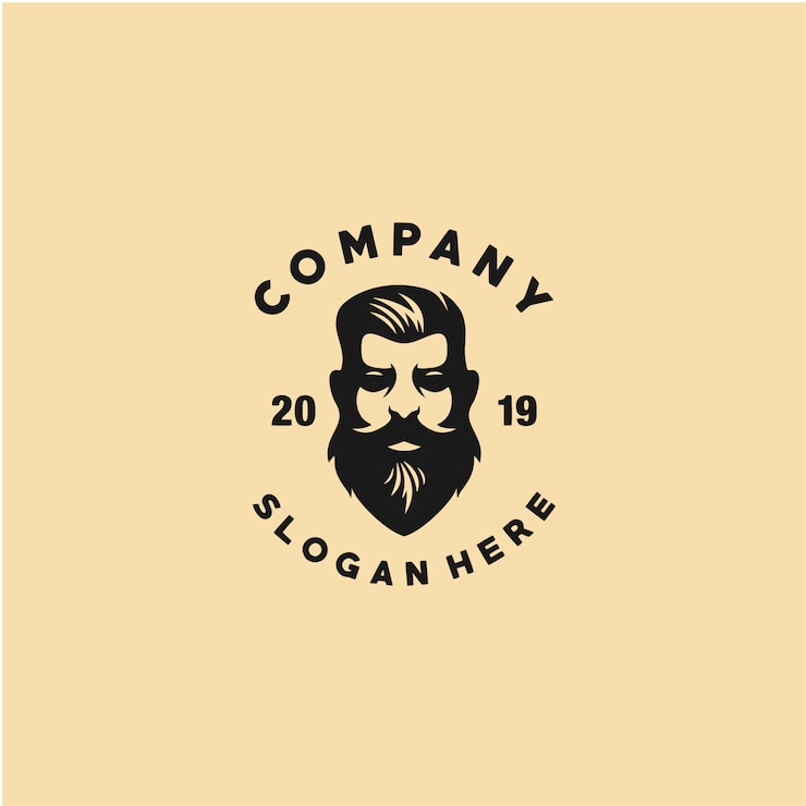 Vecteur modèle de logo de magasin de coiffeur