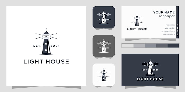 modèle de logo de maison lumineuse