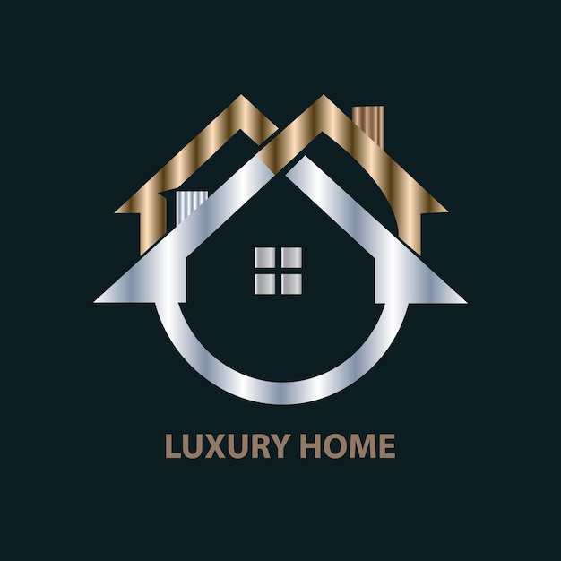 Modèle de logo de maison de luxe