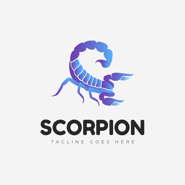 Vecteur modèle de logo de marque scorpion