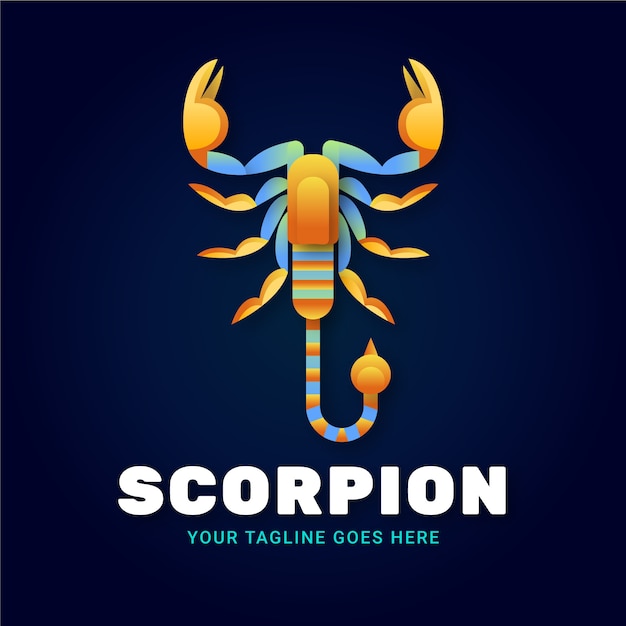 Vecteur modèle de logo de marque scorpion