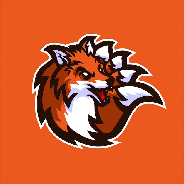 Modèle De Logo De Mascotte Gaming Fox Esport