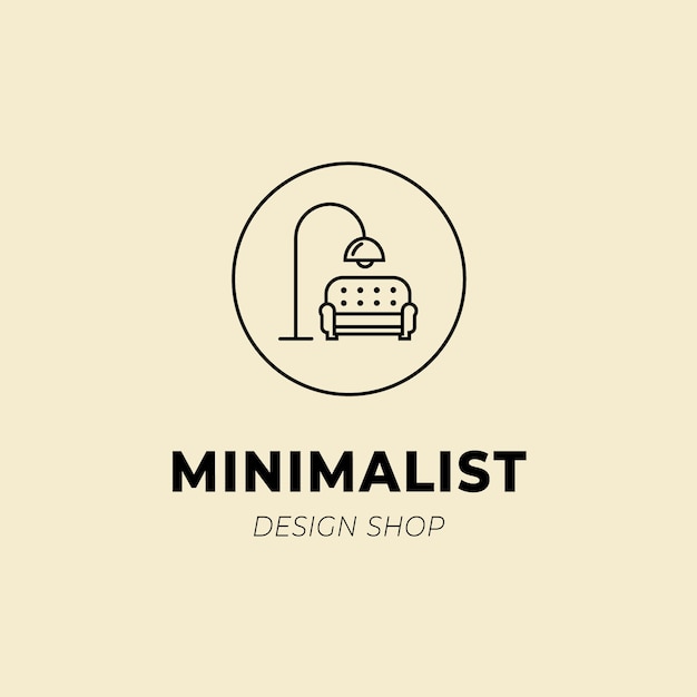 Modèle De Logo De Meubles Minimalistes