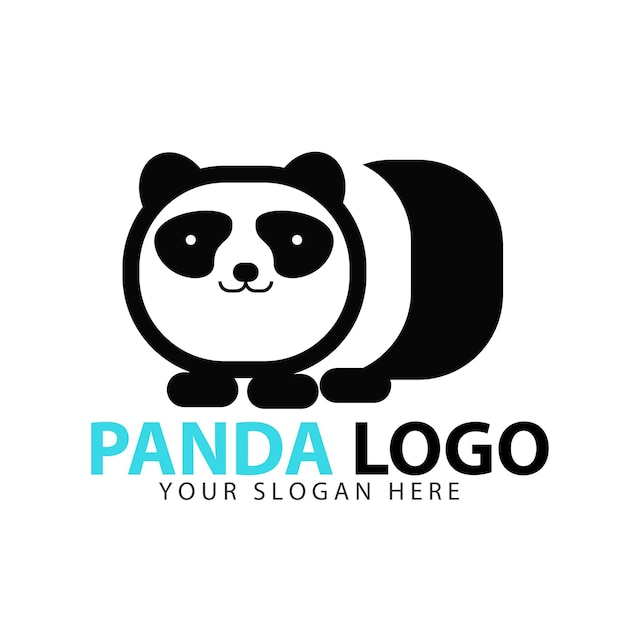 Modèle De Logo Mignon Panda