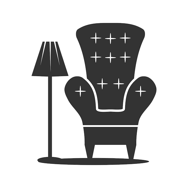 Modèle De Logo De Mobilier D'intérieur Icône Illustration Identité De Marque