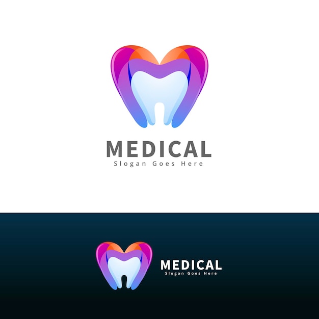 Modèle De Logo Moderne De Dentiste Médical