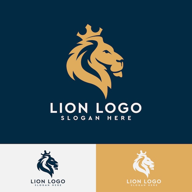 Modèle De Logo Moderne Tête De Lion