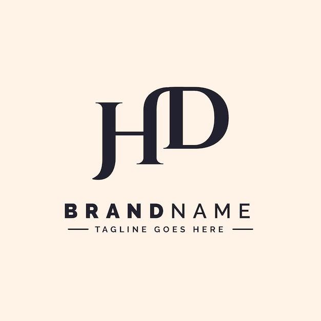 Vecteur modèle de logo monogramme hd