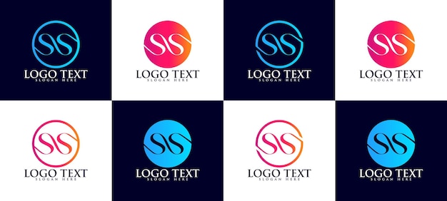 Modèle De Logo Monogramme Lettre Initiale Ss
