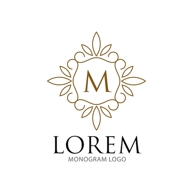 modèle de logo monogramme