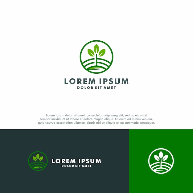 Modèle De Logo Nature Farm