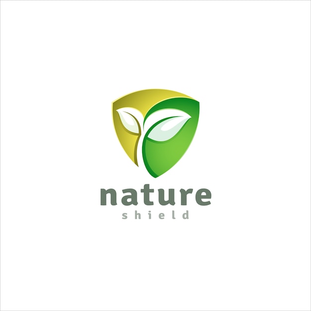 Modèle De Logo Nature Shield