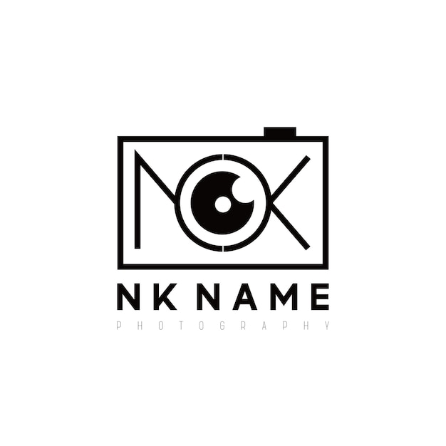 Vecteur modèle de logo nk