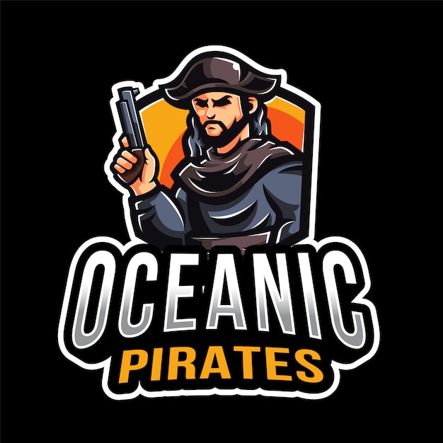 Modèle De Logo Oceanic Pirates Esport