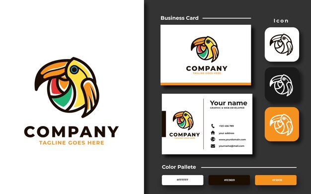 Modèle De Logo Oiseau Toucan