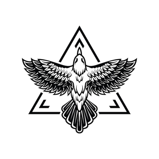 Modèle De Logo Oiseau Volant