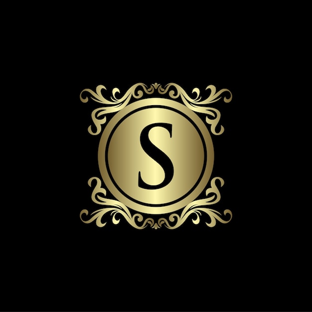 Modèle De Logo Or Lettre S De Luxe