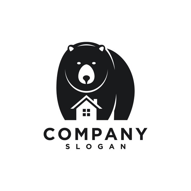 Modèle De Logo D'ours Pour L'immobilier