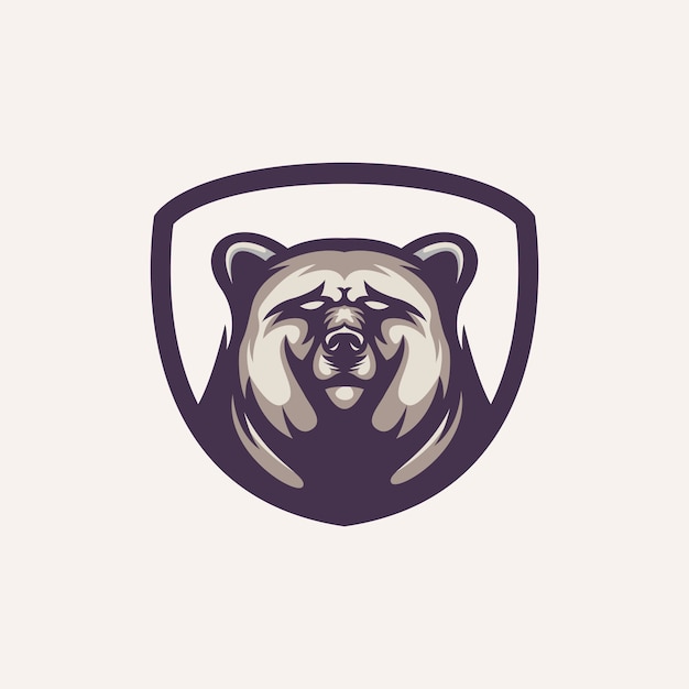 Modèle De Logo D'ours