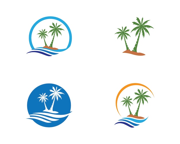 Modèle De Logo Palm Tree