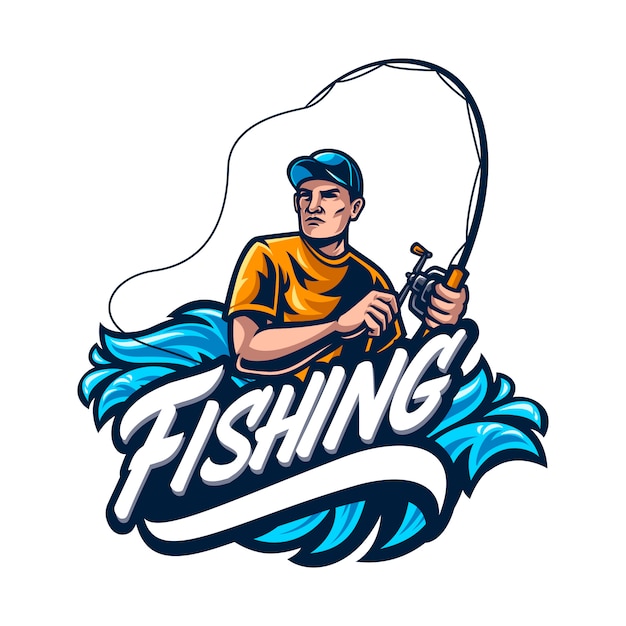 Modèle De Logo De Pêche