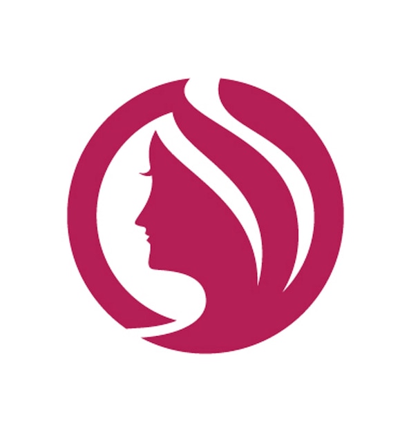 Modèle de Logo de personnage beauté femmes visage silhouette