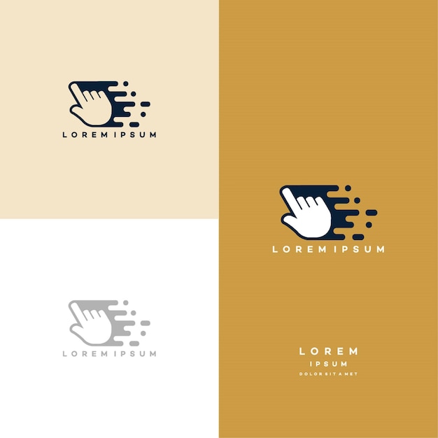 Modèle de logo Pixel Arrow élégant, concept de conception de logo Fast Cursor, modèle de logo Pixel Cursor