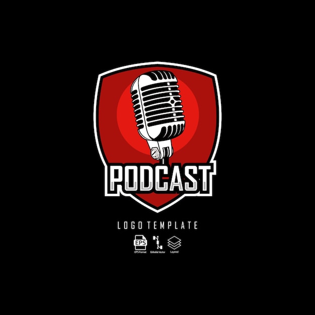 Modèle De Logo Podcast