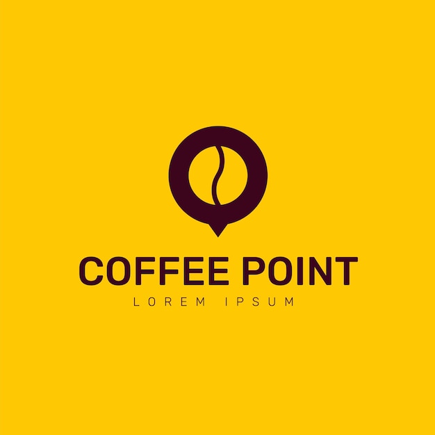 Modèle De Logo De Point De Café