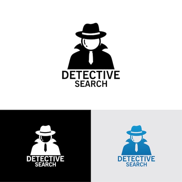 Modèle De Logo De Recherche De Détective