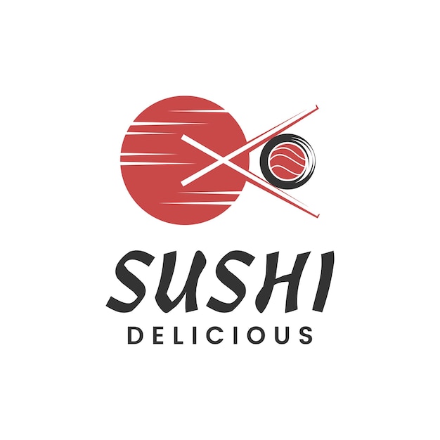 Modèle De Logo De Restaurant De Sushi De Cuisine Japonaise