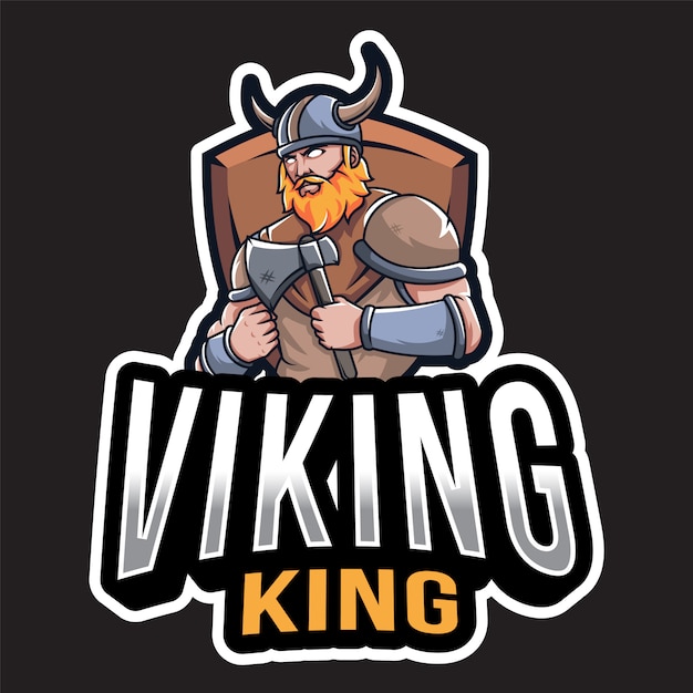 Modèle De Logo Roi Viking