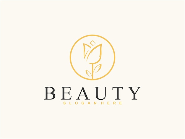 Modèle De Logo Roses Et Beauté