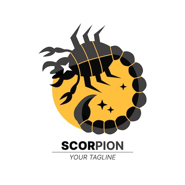 Vecteur modèle de logo scorpion de marque