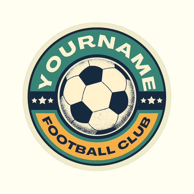 Modèle De Logo De Sport De Club De Football Illustré