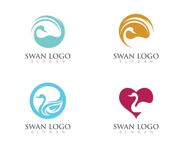 Modèle De Logo Swan